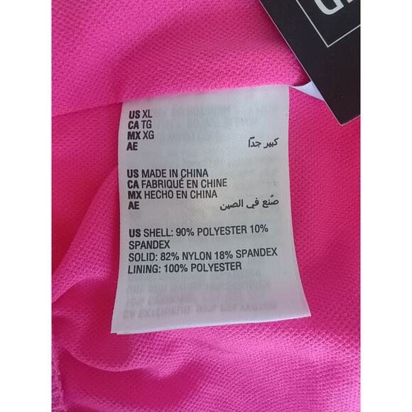 Bar III Cut Out One Piece Swimsuit XL Blue/Yellow/Pink NWT - Picture 10 of 13